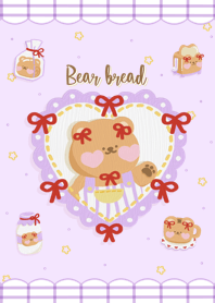 Bear bread (purple)