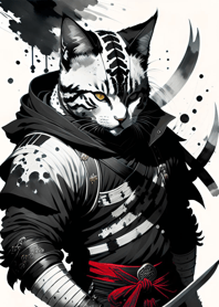 水墨猫武士 fD9dDE