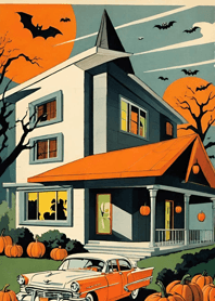 Ukiyo-e - Halloween cat bDD433