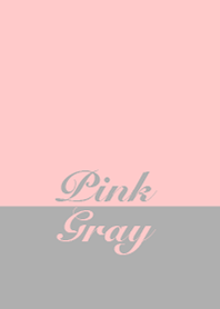 Two Colors Pink Gray Line Theme Line Store