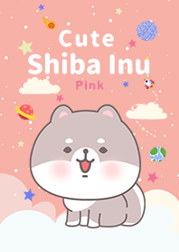misty cat-White Shiba Inu Galaxy pink