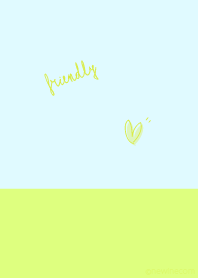 Friendly light green blue