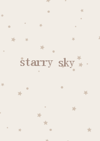 starry sky (beigebrown)