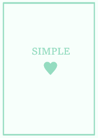 大人のシンプルハート=mintgreen=