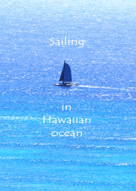 Sailing in Hawaiian ocean photo theme