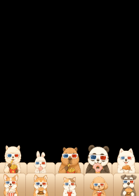 可愛動物電影院_白7