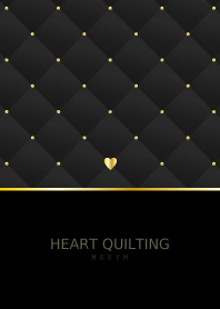 HEART QUILTING - GRAY BLACK 9