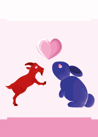 ekst Red (Sheep) Love Blue (Rabbit)