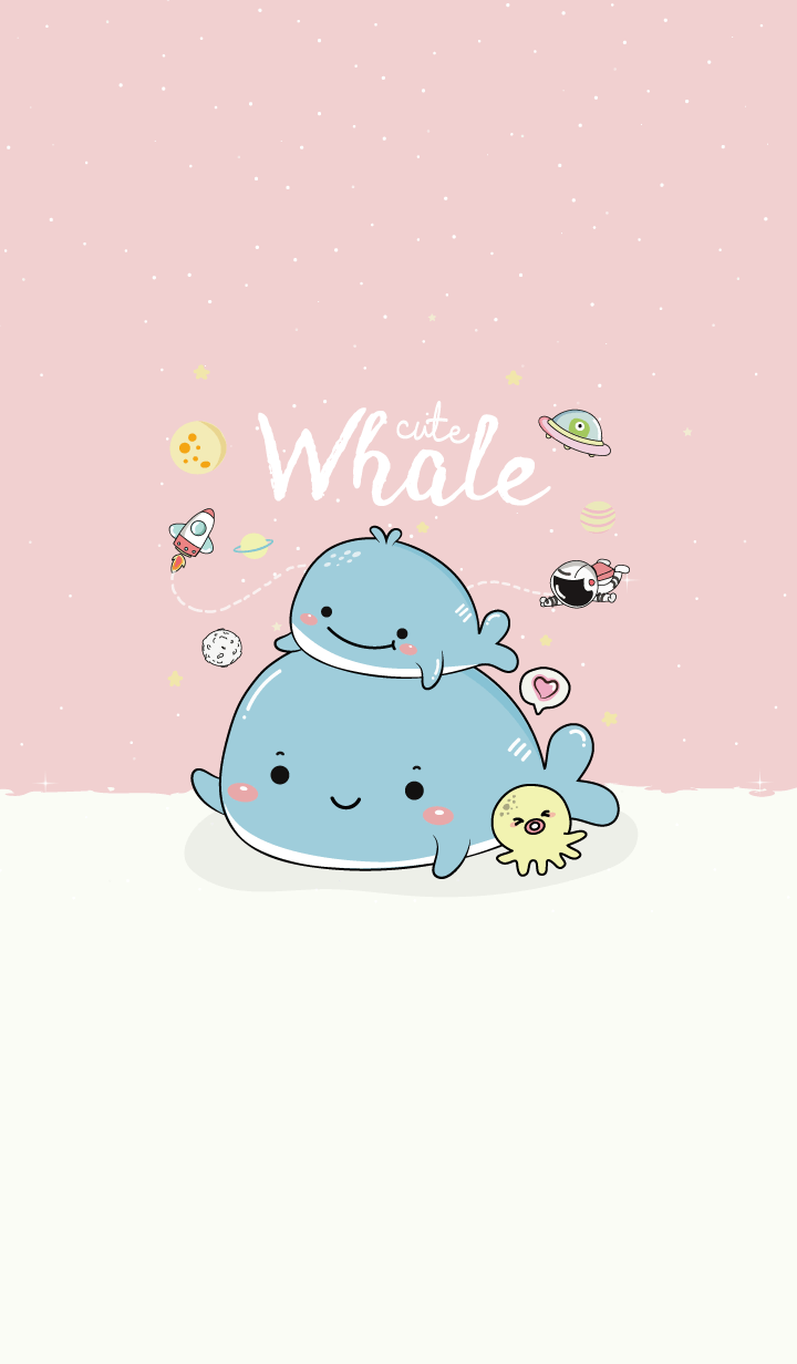 Whale Cute Pink
