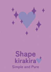 kirakira heart purple