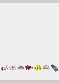 Strange group at sea01 on gray