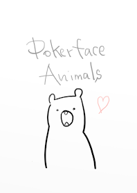 Poker face of animals.