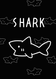 シンプルなサメの着せかえ。ブラック