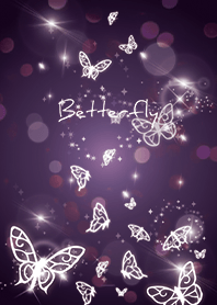 紫 : 運気UP幻想的な蝶