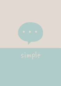 簡單蓬鬆：綠色米色 WV