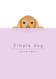 simple dog/lavender purple
