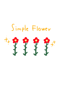 Simple Retro flowers.
