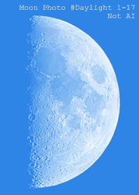 Moon Photo #Daylight 1-17Not AI