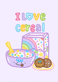 I love cereal  ( purple )