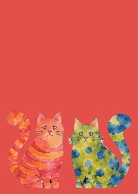 Amusing Cats01 red