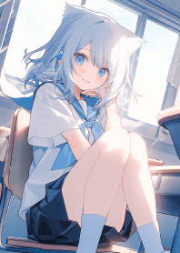 教室裡的可愛貓娘