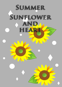 Summer<Sunflower and heart>
