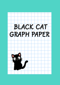 BLACK CAT GRAPH PAPER/EMERALD GREEN
