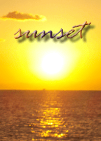 Healed by the calming sunset in the sea