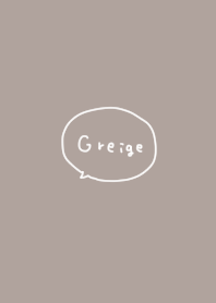 A simple greige with cute handwriting.
