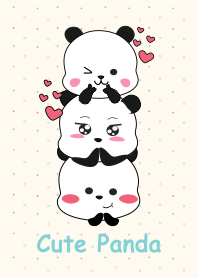 The Three Cute Pandas