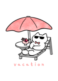 red ribbon cat(vacation)