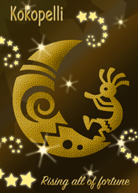 Fortunate Spirit Kokopelli Gold Line Theme Line Store
