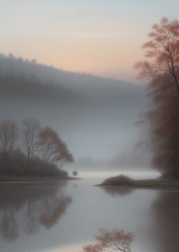 Misty tranquil lake e5C10b
