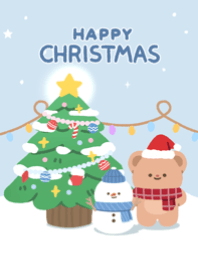 เมอร์รี่คริสมาสต์กับเจ้าหมีน้อย :) (ขาว)