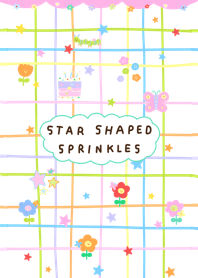 Star shaped sprinkles