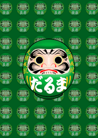 Daruma figurine (green)