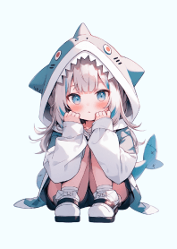 可愛的鯊魚娘莉蘿琳妮