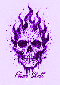 Skull x Flame | Purple Dark#3