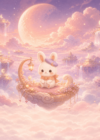 Mallow Bunny: Peach Moon Dream