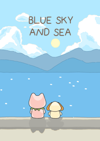 Blue sky and sea