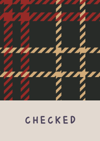 CHECKED RED BROWN