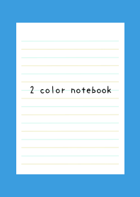 2 COLOR NOTEBOOK/LB&YEL GR/BLUE/YELLOW