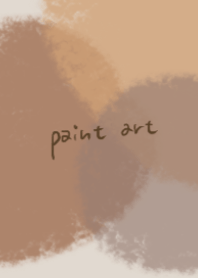 simple beige paint art