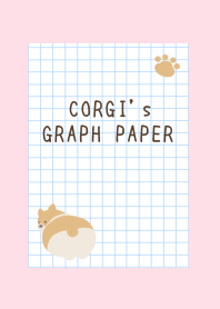 CORGI's GRAPH PAPER-STRAWBERRY PINKj