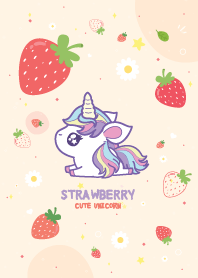 Unicorn Strawberry Kawaii