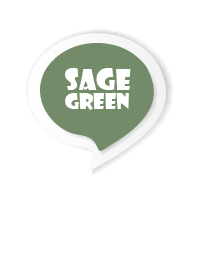 Sage Green Button In White V.3