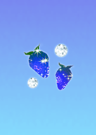 Light blue strawberries and jewelry