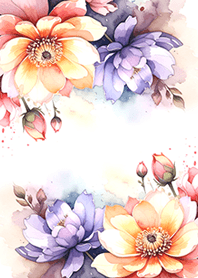 Watercolor flowers_w009