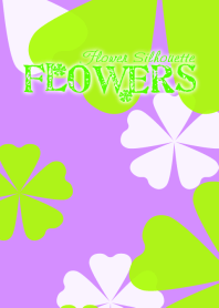 FLOWERS-Flower silhouette- Violet