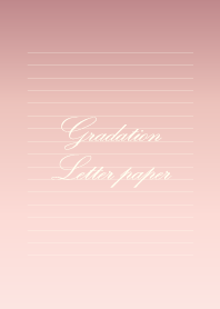 Gradation Letter paper - Pink 2 -